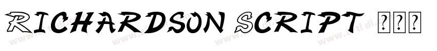 Richardson Script字体转换